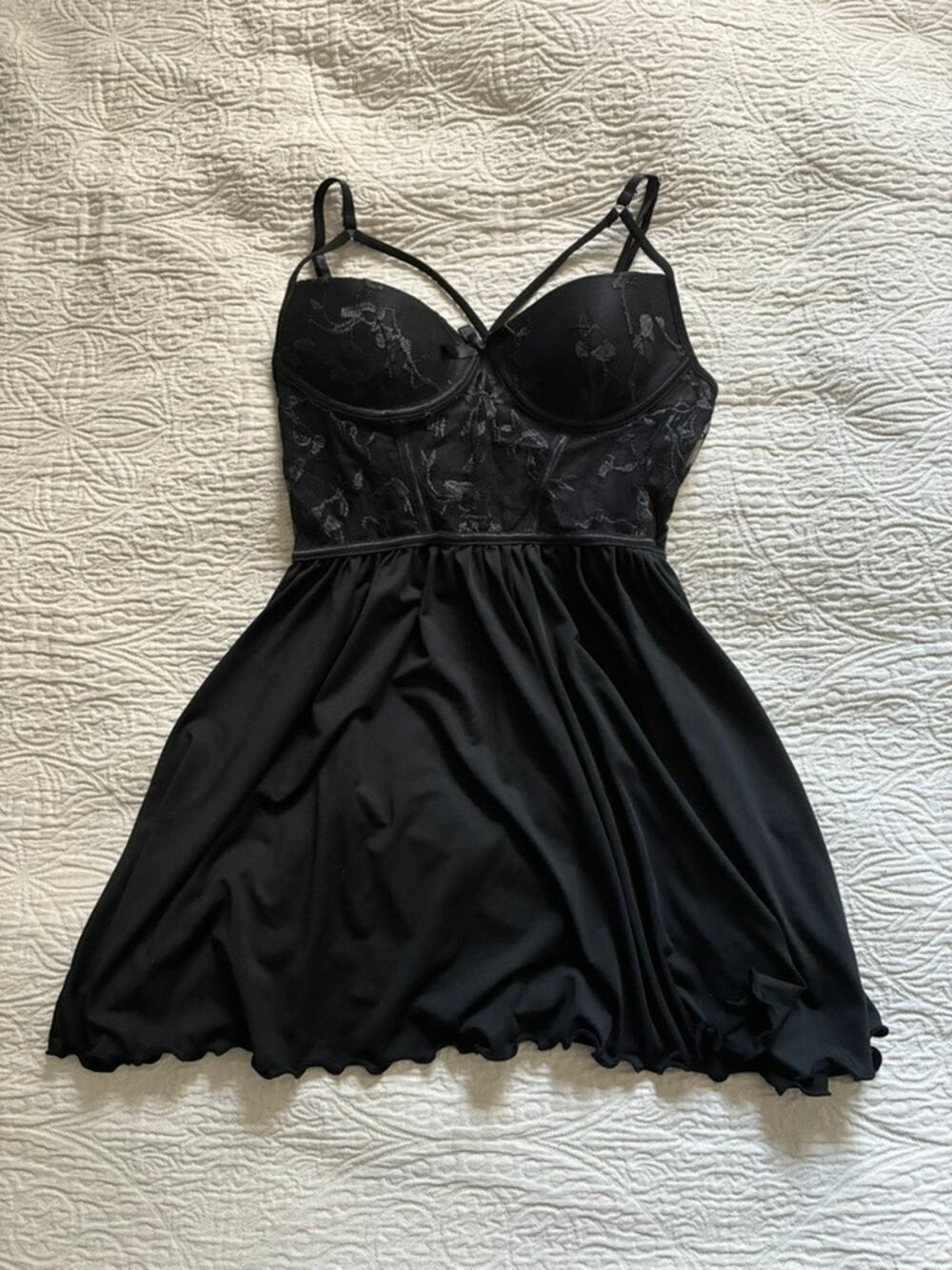 Babydoll Lingerie Black S
